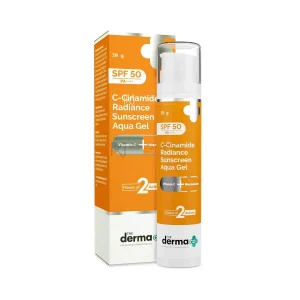 The Derma Co c-cinamide Radiance Sunscreen Aqua GEl