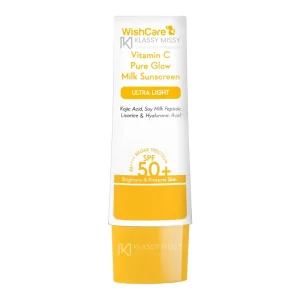 Wishcare vitamin c pure glow sunscreen 50g