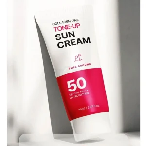 Pure Ground Collagen Pink Tone Up Sunscreen